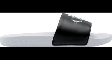 Calvin Klein Slide Ny Pearl Dames Slippers - Zwart/Wit - Maat 39