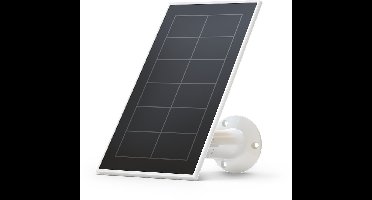 Arlo Zonnepaneel V2 (wit) - ZONNEPANEEL - Arlo Gecertificeerd Accessoire - incl. 2,4 m magnetische stroomkabel, verstelbare montage, weersbestendig, camera's 24/7 opgeladen - Compatibel met Arlo camera's & floodlight - VMA5600-20000S