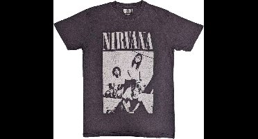 Nirvana - Sitting Heren T-shirt - 2XL - Zwart