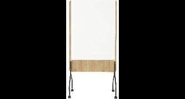 Rocada whiteboard - Natural - 100x120cm - wit - 2-zijdig - magnetisch - verrijdbaar - RO-NAT8100