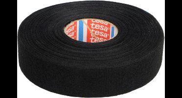 TESA Linnentape PET-wol - 25 mm breed - 300 um dik - Tot 105 graden - 25 meter - zwart