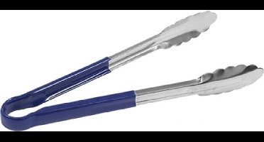 Service tang Blauw - roestvrij staal 300 mm