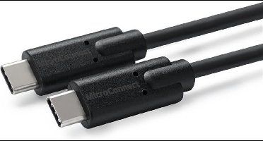 Microconnect USB3.1CC1 USB-kabel USB 3.2 Gen 2 (3.1 Gen 2) 1 m USB C Zwart