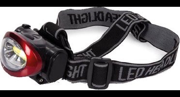 Perel Ledhoofdlamp, witte 3 W COB-led, ideaal voor outdoor-activiteiten