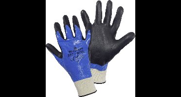 Showa High Tech 377 Werkhandschoenen Blauw/zwart   - Maat XL - Nitril Handschoenen