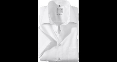 OLYMP Luxor comfort fit overhemd - korte mouw - wit - Strijkvrij - Boordmaat: 39