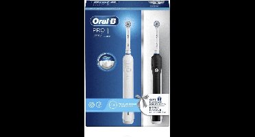 Oral-B Pro 1 790 Sensitive Elektrische tandenborstels - 2 stuks - zwart wit