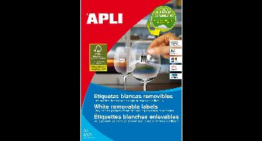 Adhesive labels Apli 105 x 148 mm 100 Sheets White