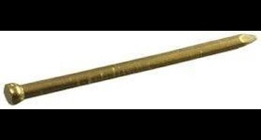 Draadnagels verloren kop messing 1.8x30mm. lang. 30 gram Spijkers. Koperkleur. Deltafix.