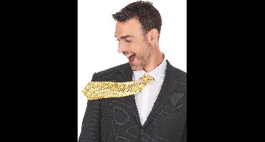 Vegaoo - Goudkleurige stropdas voor volwassenen