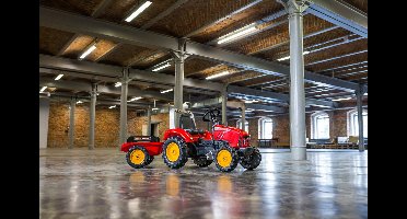 Falk Supercharger Traptractor - Rood voor jongens - Met verstelbaar zitje
