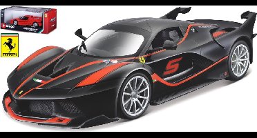 Bburago  Ferrari FXX K #5 2018 zwart/rood schaalmodel 1:18