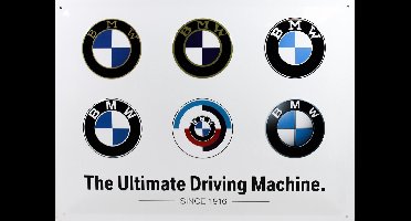 Wandbord - BMW The Ultimate Driving Machine - Since 1916 - 30x40cm