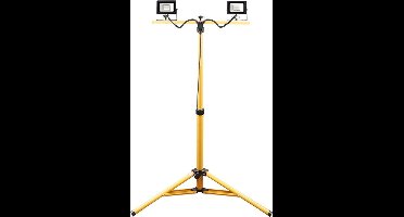Complete set LED Bouwlamp 10 Watt 2 stuks - met 1,37m statief en stekkerkabel