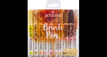Talens Ecoline Brush Pen - 10 stuks - Huid
