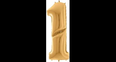 Cijfer ballon XXL goud 1