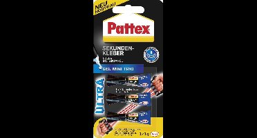 Pattex Superglue Ultra Mini Gel Trio – 3 Tubes van 1 g