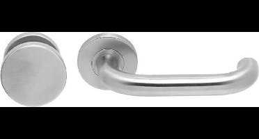 Knop/krukgarnituur CECIL DIN-L/R PF KL4 rvs mat PC