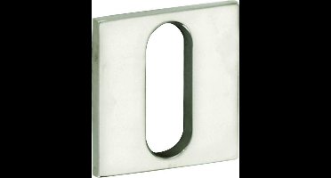 Sleutelrozet Mini vierkant 25mm glans nikkel
