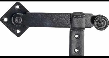 Luikoverslag 160mm ijzer zwart