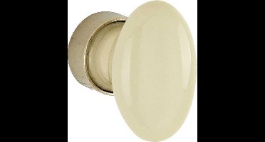 WC stift 8 mm Evelyne porselein ivoor/glans nikkel