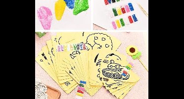 Zandtekeningen "JobaStores®" XXL 28x21cm (4 stuks)