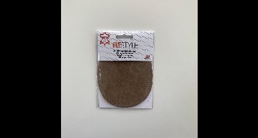 Reparatiedoek Elleboogstukken - Bruin - 10,5 x 13 cm