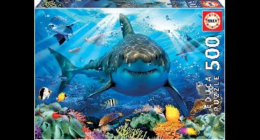 Educa - Legpuzzel - Grote Witte Haai - 500 stukjes