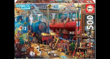 Legpuzzel Treinstation (Enigmatic) - 500 stukjes - Educa Puzzel