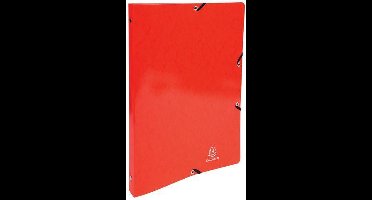 Exacompta Iderama-ringband hoekelastieken 2 O-ringen 15 mm A4 140 vel 320 x 250 mm karton met polypropyleen rood