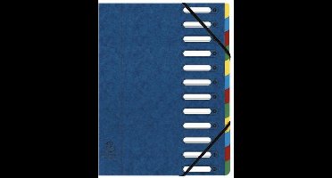 Exacompta Nature Future A4 Sorteermap, 12 vakken, 320 x 240 mm, Karton, Blauw