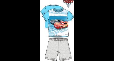 Cars 3 pyjama korte mouw - grijs - lichtblauw - maat 128 / 8 jaar