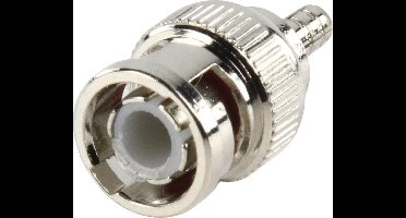 Connector BNC 2.55 mm Male Metal Silver
