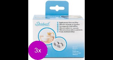 Petsafe Drinkwell Vervangende Koolfilter - Kattendrinkbak - 3 x 10x7.5x6.5 cm Grijs 4 stuks