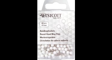 Westcott markeerspelden - Ø5mm x 16mm - wit - 100 stuks - AC-E10501