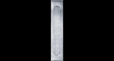 Briefplaat - Chroom gepolijst - Mi Satori - Mi Satori verticaal chroom mat
