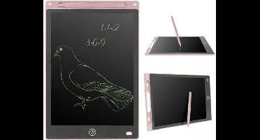 Elektronische LCD Tekentablet - 10 inch Schrijftablet voor Kinderen - Roze - Inclusief batterij (verwisselbaar)