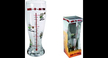 Out of the Blue Bier-O-meter - Glas van 1.2 liter - 29 cm hoog