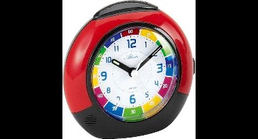 Kinderwekker Quartz rood