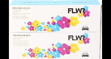 FLWR - Toners / Canon 718 Duopack / zwart / Geschikt voor Canon