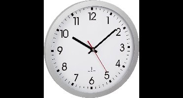 TFA Dostmann 60.3522.02 Wandklok Zendergestuurd 30 cm x 4.3 cm Zilver