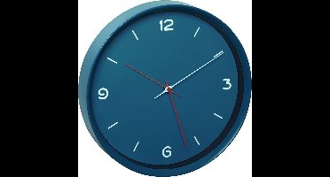 TFA DESIGN wandklok blauw 30cm