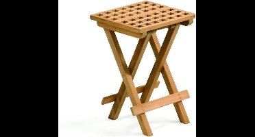 Blokrooster klapstoeltje/tafel 30x30 cm (Ongeolied)