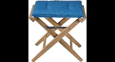 Regisseurskruk DeLuxe met Forza Blauw Kussenset (Geolied)