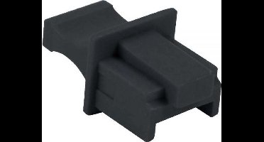 RJ45 (m) afsluitcovers voor RJ45 (v) poorten - 100 stuks / zwart