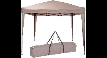 ProGarden - Partytent - Easy-Up - 300x300x245 - cm - taupe