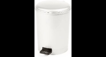 Pedaalemmer - prullenbak - vuilbak - afvalbak - Wit 20 Liter