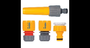 Hozelock - Starterset Tuinsproeier en Koppelstukken - Geel