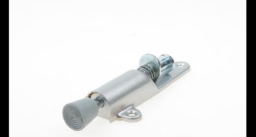 Kws deurvastzetter 1024 staal zilver gelakt 129mm slag 25mm ( a 1 st )