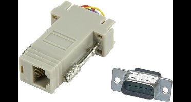 Valueline Adapter RJ45 vrouwelijk - 9p SUB-D mannelijk